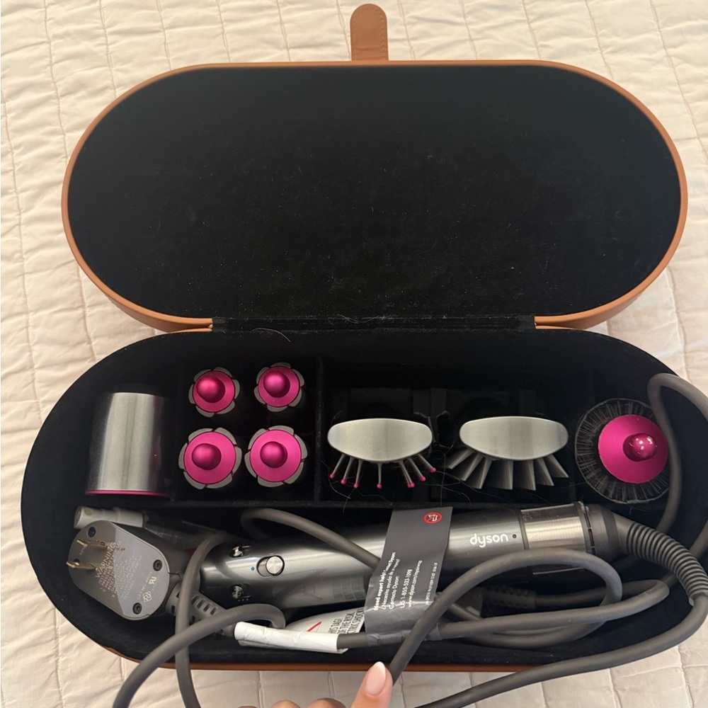 Dyson air wrap Pink and Silver